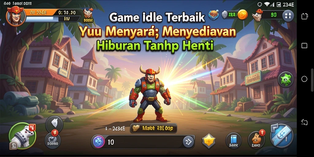 Tampilan menarik dari gameplay Idle 234E yang menyenangkan.
