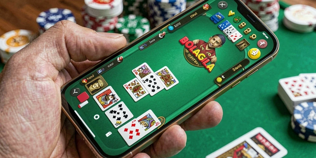 Screenshot gameplay Gaple yang menarik dan interaktif di BOLAGILA.